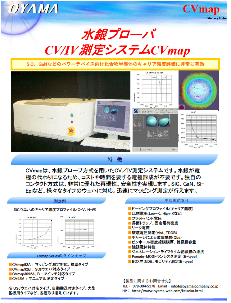 水銀プローバCVmapシリーズ  カタログ